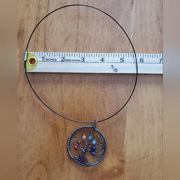Tree Of Life 7 Chakra Necklace - Picture 2 of 5